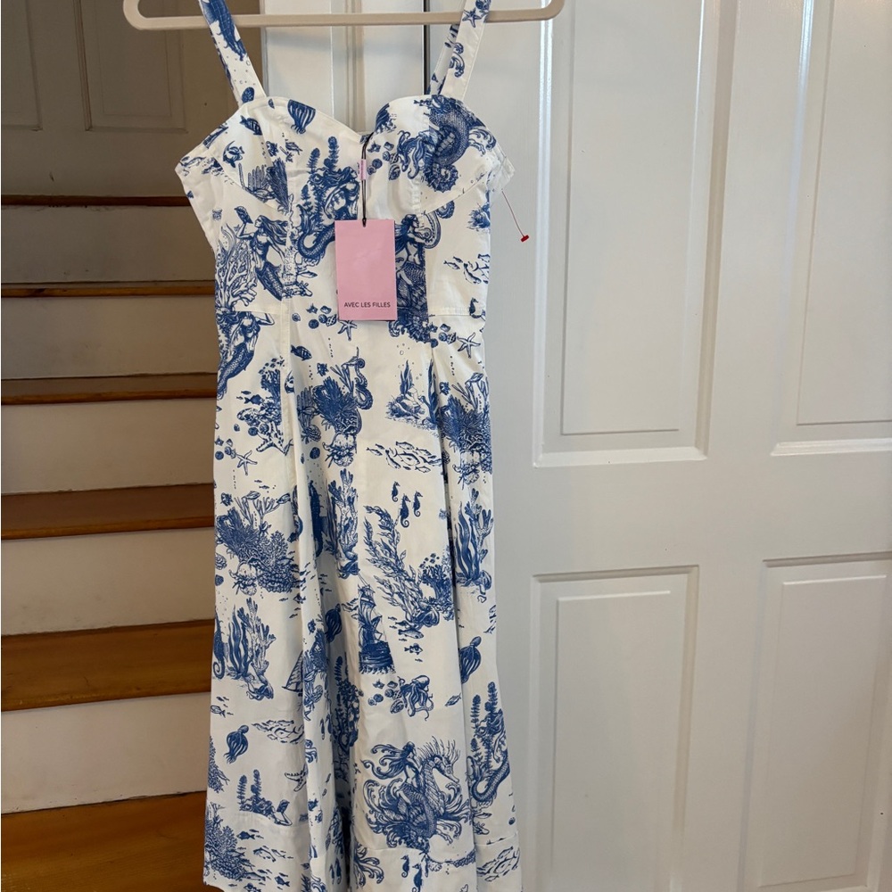 Avec Les Filles Blue Toile Mermaid Sea Creature NWT size 4 - Picture 2 of 6